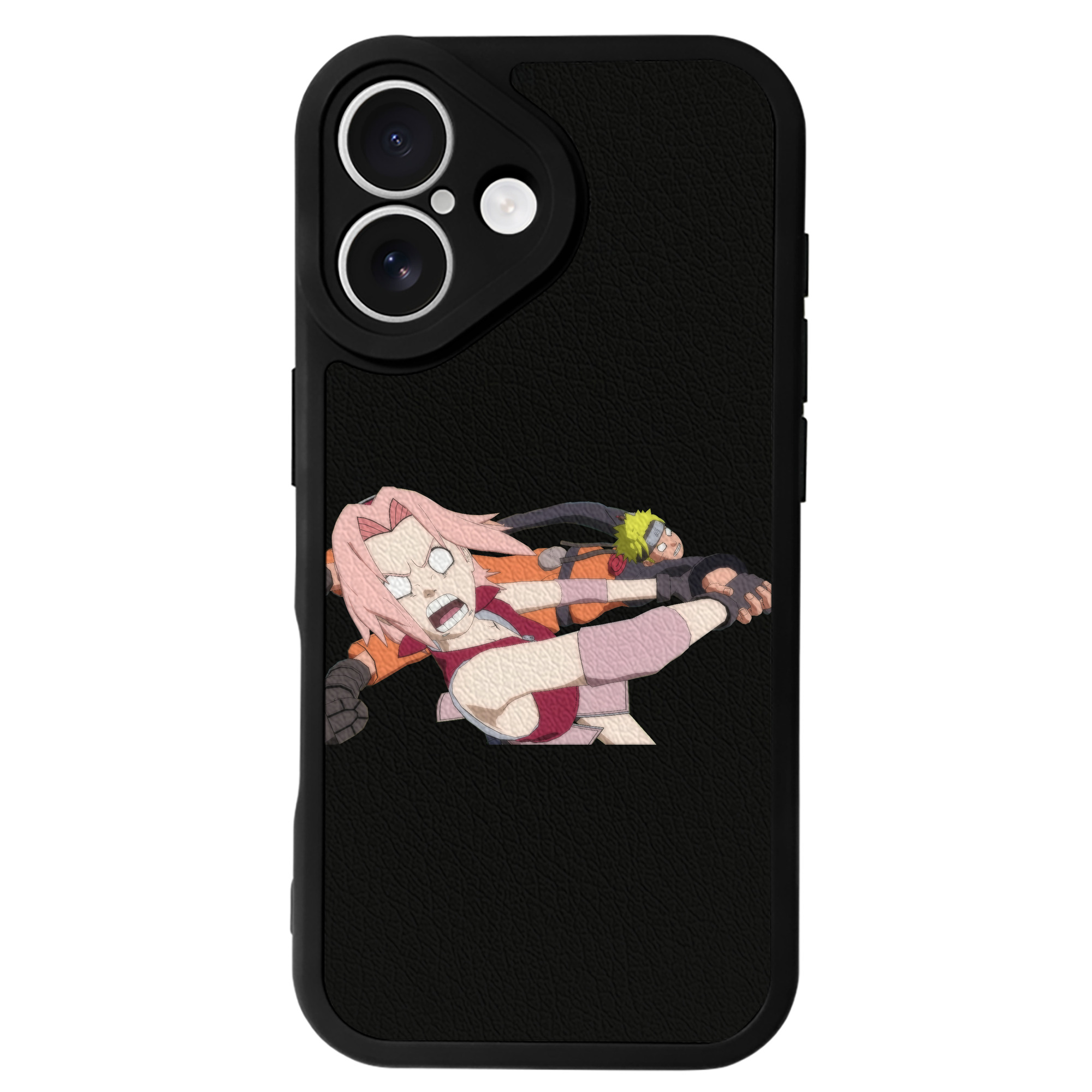 （画像用） NARUTO -ナルト- 春野サクラ Haruno Sakura 【iPhone 16シリーズ対応】シリコンスマホケース（レザー調） 材質：シリコン